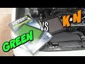 GREEN FILTER vs K&N AIR FILTER - INSTALL