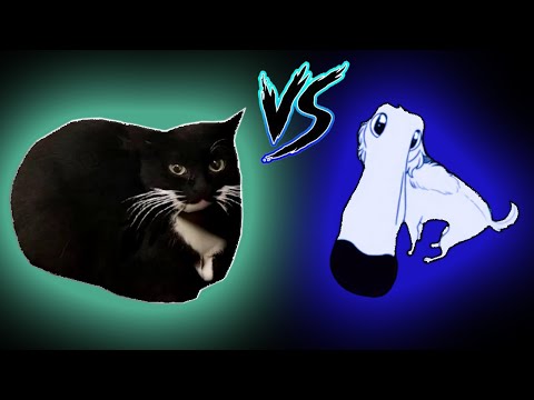 Maxwell The Cat Vs Let Me Do It For You Borzoi Dog Sound Variatons in 55 seconds