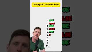 AP English Literature True or False