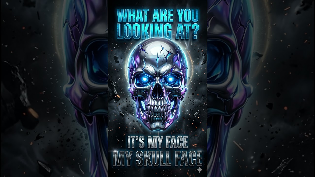 Skull Edit - It's My Skull Face #shortsfeed #skulledit #satisfying