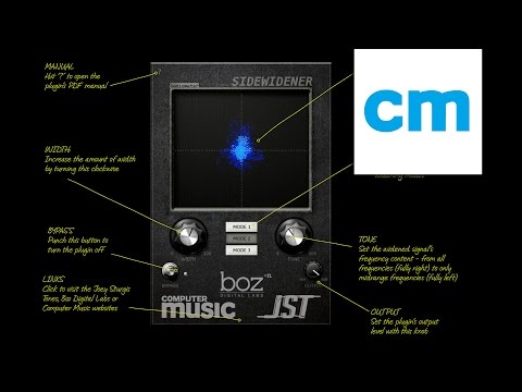 FREE VST/AU stereoiser: JST and Boz Digital Labs SideWidener