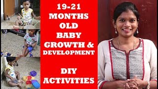 19-21 மாதக் குழந்தைகளின் வளர்ச்சி /19-21 Months Baby growth & development /DIY activities