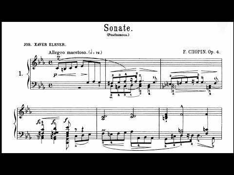Chopin - Piano Sonata No.1 Op.4 in C minor (Biret)