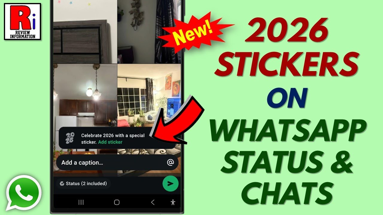 Whatsapp Status 2026 New Update For Happy New Year Sticker Pack
