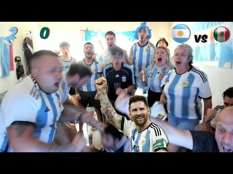 ARGENTINA 2 VS MEXICO 0 | REACCION DE HINCHAS ARGENTINOS | MUNDIAL QATAR 2022 | FASE DE GRUPO