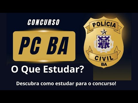 Study Plan for the Civil Police of Bahia 2025