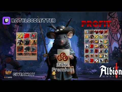 Make 3 Premium 2 Days 🎁 ZVZ RAT 🎁 GUCCI KILLS 🎁 ALBION ONLINE 🎁