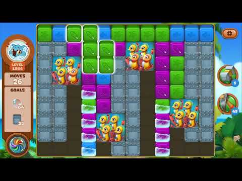 Lost Island Blast Adventure Level 1864 NO BOOSTERS - A S GAMING ✔️