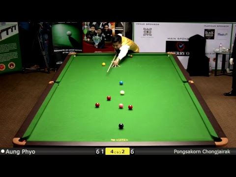 Snooker U21 1/2 Final : Aung Phyo vs Pongsakorn Chongjairak