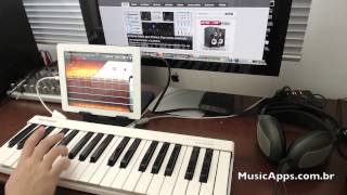 Video thumbnail for Teclado controlador MIDI USB KCM300 Michael com iPad e GarageBand by Marcus Padrini