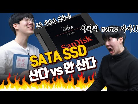 NVMe 가격이 떨어졌는데 SATA SSD 사는 이유 [사란녀석]