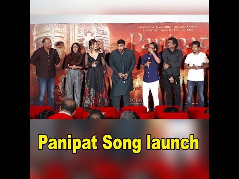 Arjun and Kriti at Panipat song launch - Mann Mein Shiva