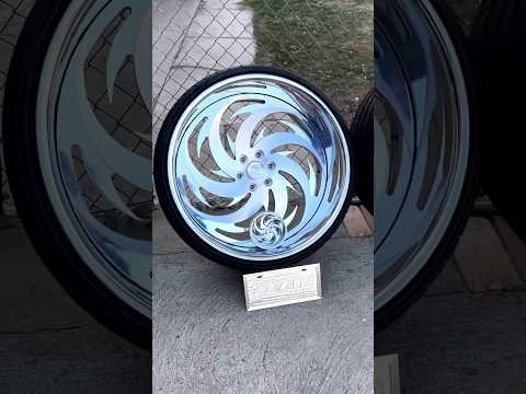 26” Custom Forged Billet specialty Rims 7” Lip #rims #droppedtrucks #takuache #trokiando #billet