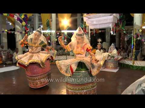 Ras Lila -  Love of Radha and Krishna, by young Manipuris