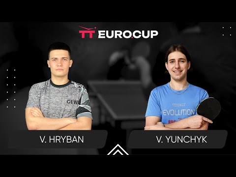 13:40 Vadym Hryban - Valentyn Yunchyk 14.09.2024 TT Euro.Cup Elite. TABLE 4