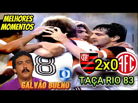 Flamengo 2 x 0 América RJ Taça Rio 83 Highlights