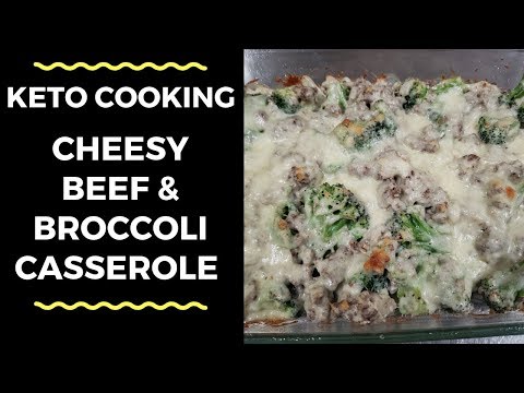Keto Cheesy Beef and Broccoli Casserole