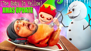 Baby In Yellow Snowball Fight for Christmas (FGTeeV Snowman Update)