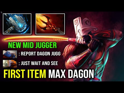 WTF Max Level Dagon 5 Solo Mid Juggernaut 100% Crazy Instant Delete Everything on Map Dota 2