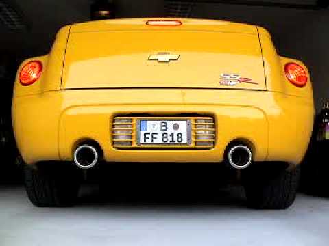 Chevy SSR with 5" Bosal exhaust tips and flowmaster muffler