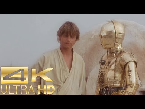 Luke Skywalker's First Appearance [4k UltraHD] - Star Wars: A New Hope