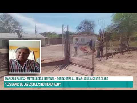 SALTA-Juntan donaciones para mejora las condiciones edilicias de la esc. 4300 de Rivadavia Banda Sur