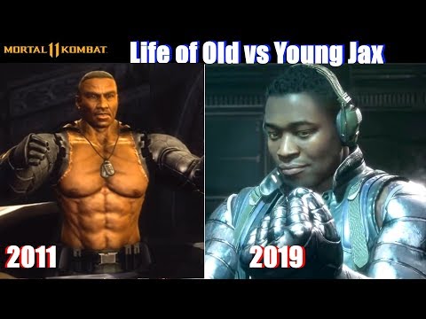 Life of Old Jax vs Young Jax (Current Timeline MK11) - Mortal Kombat 11