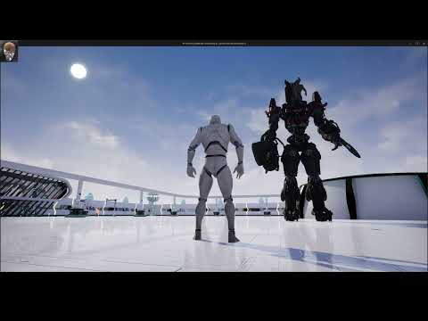 2023 unreal 5.2.1 converted mech and pilot animation (1080P)