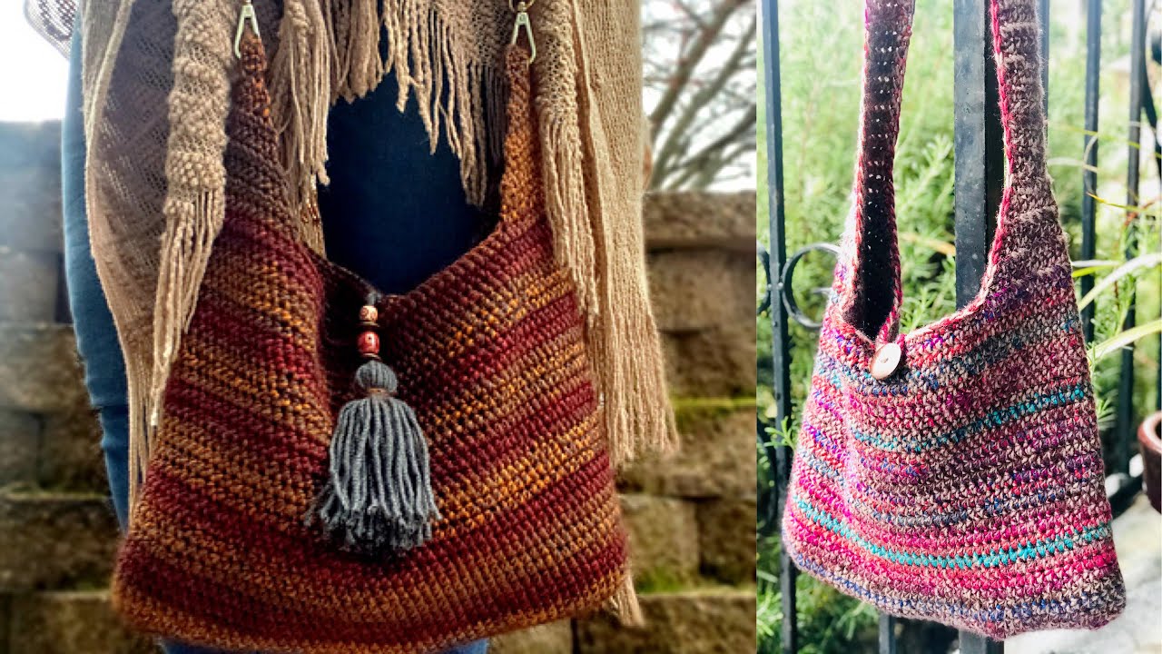 🧶 Crochet Boho Crossbody Bag | Easy Step-by-Step Tutorial  🧶 RIGHT HANDED