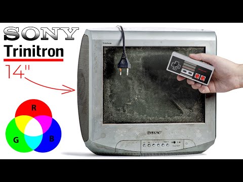 2002 ⚙️Restoration 📺 SONY Mini TV ✅ Junk ➜ RGB Retrogaming CRT! KV-14LT1K (Real restore)