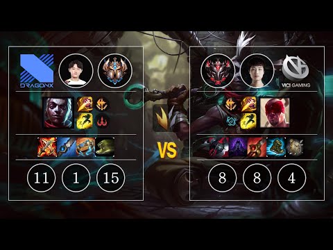 DRX Pyosik Ekko vs VG Chieftain Lee Sin Jungle - KR Patch 10.12