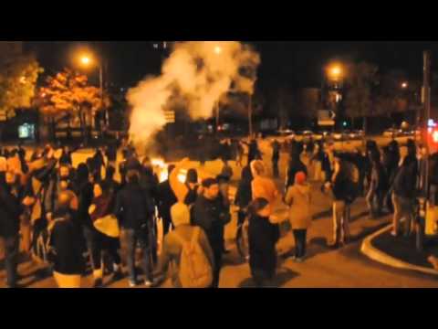 France: Rennes - Action In Memory Of #RemiFraisse *ACAB*