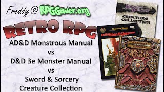 Retro RPG: The Monstrous Manual, vs the Monster Manual, vs the Creature Collection