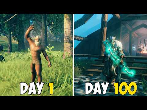 I Survived 100 DAYS In VALHEIM … Here’s What Happened