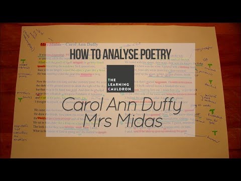 Carol Ann Duffy's "Mrs Midas" | How to Analyse Poetry