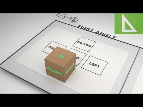 Third Angle Projection Vs First Angle Projection 3D animation Part 1