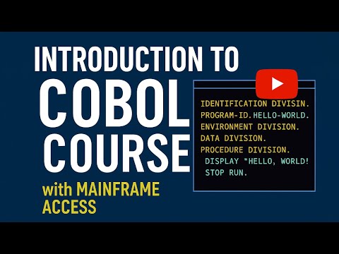 Introduction to Cobol - Tutorial with Mainframe Access