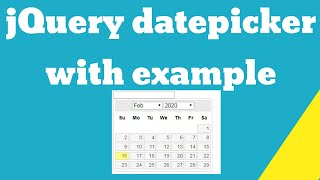 jQuery datepicker with example