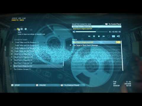 Metal Gear Solid V - Cassette Tapes Skull Face's Objective 5: Skull Face's Origins and XOF Audio Log