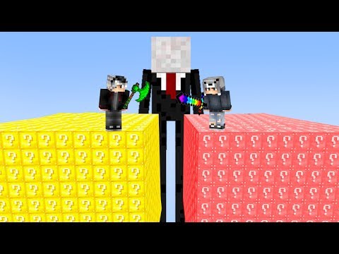 ŞANS BLOK VS SLENDERMAN - Minecraft