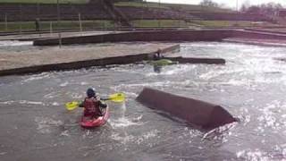 preview picture of video 'First visit to HPP (Holme Pierrepont) White water course'
