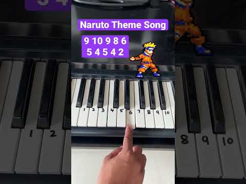 Naruto Theme Song on Piano | Easy #naruto #narutoshippuden #pianolesson #narutotheme #learnpiano