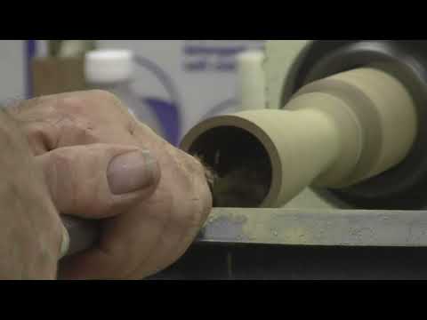 Frank Parker Turns Wooden Angel Ornament