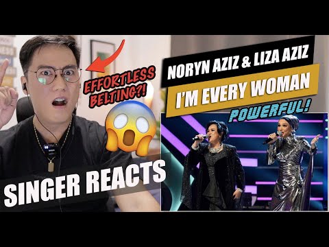 Noryn Aziz & Liza Aziz - I'm Every Woman [Gegar Vaganza All-Star Week 4] | SINGER REACTION