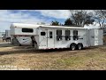 2008 Double D 3 Horse, 4' Compact Full LQ, Rear Tack Box Model: 7304