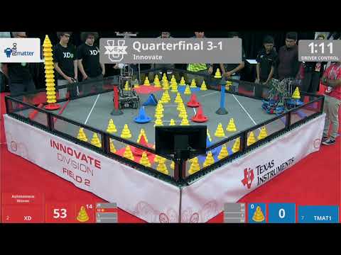 2018 VEXU Innovate QF3-1 - XD vs TMAT1 - 94 to 34