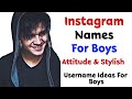 TOP 20 Instagram names for boys attitude| Instagram username ideas for boys 2023 😎