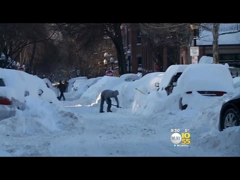 Boston Buried In 2 Feet Of Snow As Cold Snap Settles In