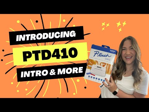 Configurando o NOVO Brother PT-D410 P-touch Label Maker: Inserindo fitas, idioma, adaptador de energia e muito mais