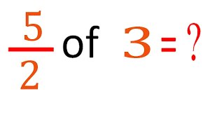 Download lagu MULTIPLY fraction with integer     five  by  two  (5/2)      of    3  (5/2      of    3) mp3